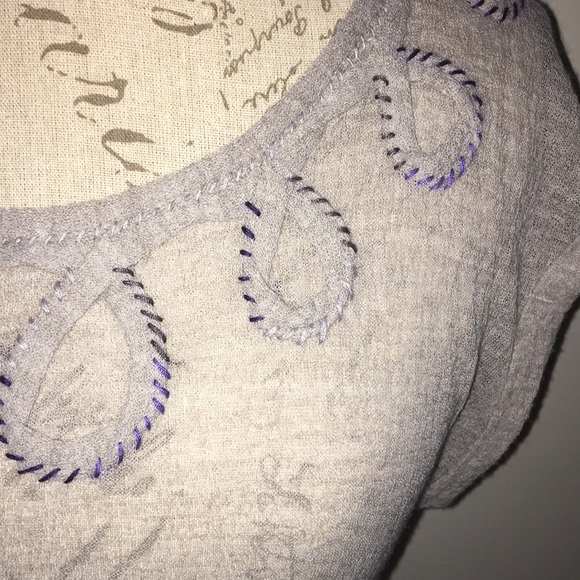 NWOT Free People grey sheer sleeveless blouse XS - Picture 2 of 8